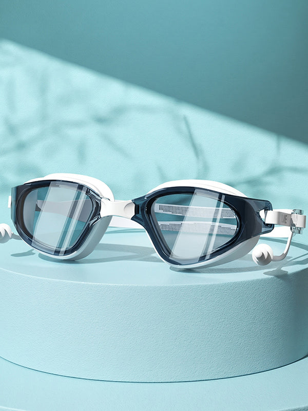 Anti-Beschlag-Schwimmbrille mit Ohrstöpseln