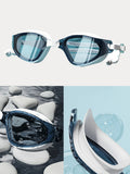 Anti-Beschlag-Schwimmbrille mit Ohrstöpseln