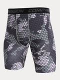 Camo-Kompressions-Trainingsshorts für Herren