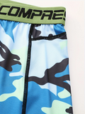 Camo-Kompressions-Trainingsshorts für Herren