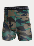 Camo-Kompressions-Trainingsshorts für Herren