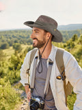 Atmungsaktiver Outdoor-Sonnenhut mit breiter Krempe für Herren