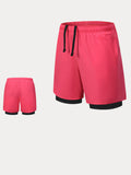 2-in-1 Laufshorts mit Innenhose für Herren
