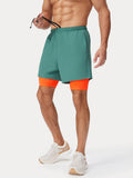 2-in-1 Laufshorts mit Innenhose für Herren