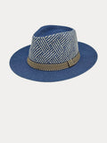 Luftiger Fedora-Sommerhut im Panama-Stil mit Mesh-Einsätzen