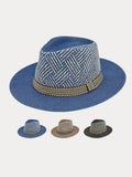 Luftiger Fedora-Sommerhut im Panama-Stil mit Mesh-Einsätzen