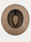 Luftiger Fedora-Sommerhut im Panama-Stil mit Mesh-Einsätzen