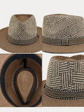Luftiger Fedora-Sommerhut im Panama-Stil mit Mesh-Einsätzen