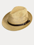Der klassische handgewebte Stroh-Fedora