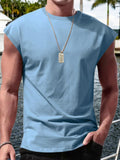 Herren Minimalist Drop Shoulder Ärmellos T-Shirt