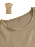 Herren Minimalist Drop Shoulder Ärmellos T-Shirt