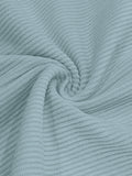 Herren Relaxed Fit Geripptes Strick-Kurzarmhemd