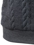 Herren Zopfmuster Kurzarm-Poloshirt