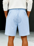 Herren High-Rise Geplissierte Chino Shorts
