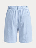 Herren High-Rise Geplissierte Chino Shorts