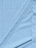 Stehkragen Strukturiertes Grid-Strick Casual T-Shirt