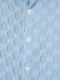 Herren Bubble Jacquard 2-Teiler Hemd & Shorts Set