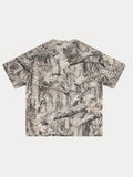 Abstraktes Tintendruck 2-Teiler T-Shirt & Shorts Set