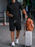 Kordelzug Strukturiertes Casual Outfit