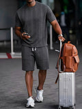 Kordelzug Strukturiertes Casual Outfit