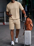 Kordelzug Strukturiertes Casual Outfit