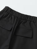 Bundfaltenhose mit weitem Bein hoher Taille