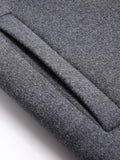 Smart Casual Zweiteiler-Optik Wollmantel mit Kapuze