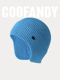 Winddichte Strick-Beanie mit Ohrenschutz