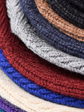 Winddichte Strick-Beanie mit Ohrenschutz