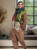 Weicher Warmer Fransen-Schal mit Schultertuch-Funktion