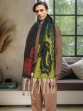 Weicher Warmer Fransen-Schal mit Schultertuch-Funktion