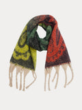Weicher Warmer Fransen-Schal mit Schultertuch-Funktion