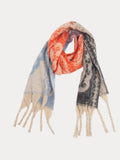 Weicher Warmer Fransen-Schal mit Schultertuch-Funktion