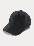 Gemütliche Kunstfell Baseball Cap