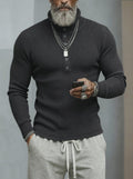 Klassischer Rollkragenpullover mit Knopfdetails